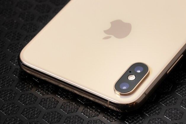 De camera in Apples iPhone XS-modellen.