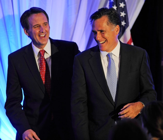 Tim Pawlenty en Mitt Romney.