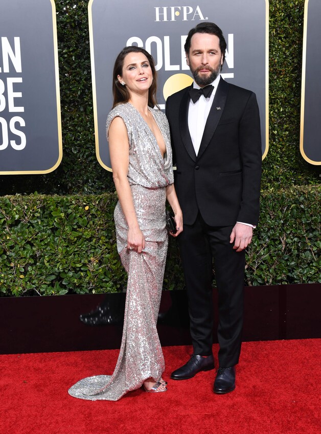 Keri Russell en Matthew Rhys, beide genomineerd voor de golden globe voor beste acteur/actrice in een tv-serie, ‘The Americans’. 