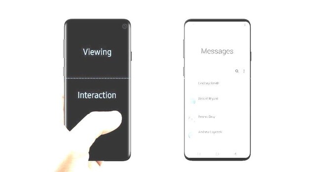 Een (mogelijk) gelekt conceptbeeld van de Samsung Galaxy S10.