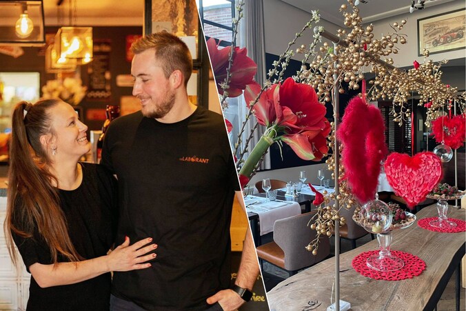 Hanne Verstraelen (37) en Nicolas Schmitz (30) van De Laborant in Beerse (links) en Pot au Feu in Olen.