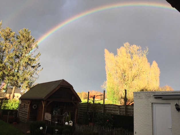 Regenboog in Beerse.