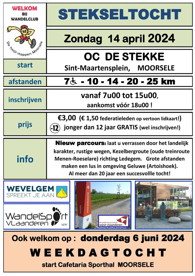 Affiche van de Stekseltocht.