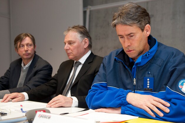 Christian Varone van de politie van het kanton Wallis gaf vanochtend om 5 uur meer toelichting op een persconferentie.