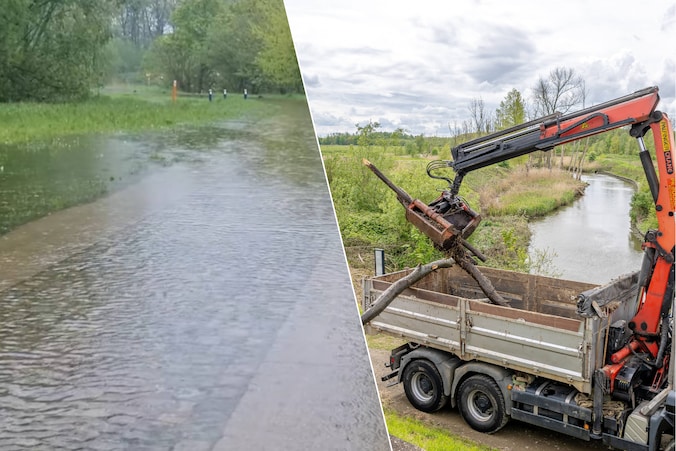 Wegen en paden blank in Kruibeke door defecte sluis | Regio | HLN.be