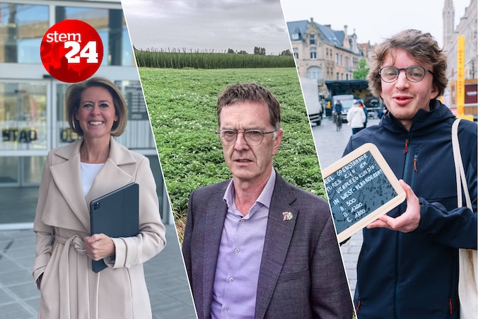 Burgemeester Emmily Talpe zal de lijsttrekker zijn voor de nieuwe stadslijst Team Ieper, Philip Bolle trekt de lijst van Vooruit en Sam Vancayseele (r.) is fractieleider voor Groen.