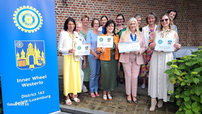 Inner Wheel Westerlo schenkte in juni dit jaar nog drieduizend euro aan goede doelen.