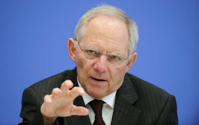 De Duitse minister van financiën Wolfgang Schäuble.