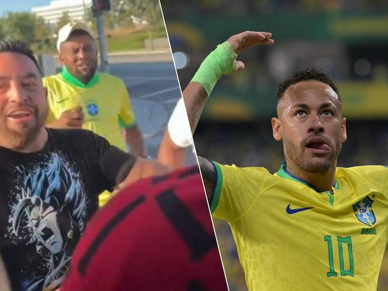Zo blij als een kind: Neymar bezorgt straatverkopers dag van hun leven