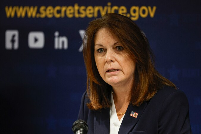 Directeur van de Amerikaanse Secret Service Kimberly Cheatle vorige maand.