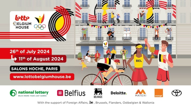 Lotto Belgium House affiche in Parijs