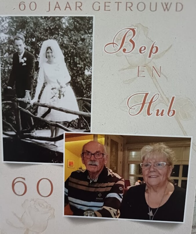 Bep Groenewald en Hub Dirks zijn binnenkort 60 jaar getrouwd