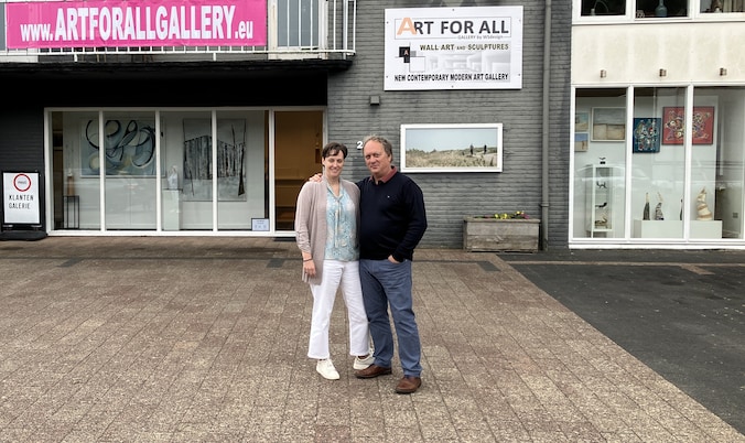 Els en Werner uit Watervliet openen pop-up kunstgalerie in Cadzand ...