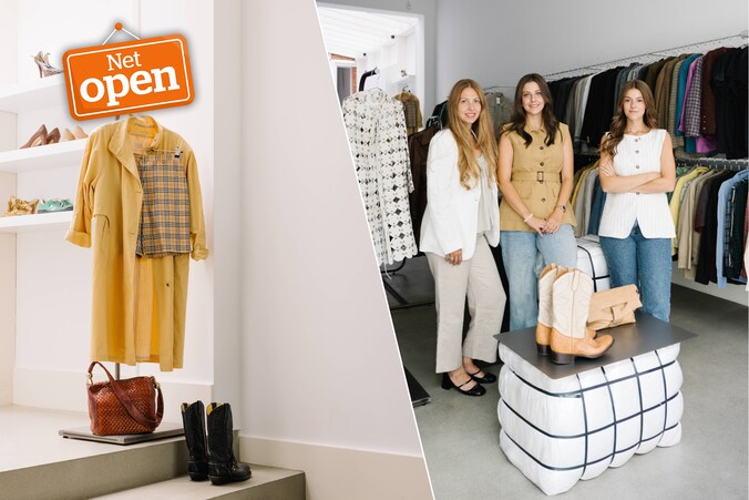 NET OPEN. Zussen openen winkel voor vintage mode in Nationalestraat ...
