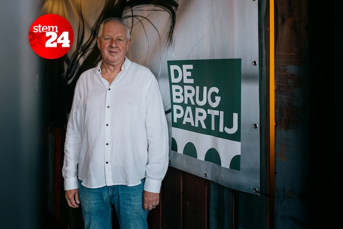 Lijsttrekker Dirk Kennis van De Brugpartij.