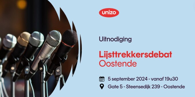 Lijstrekkersdebat Unizo Oostende.