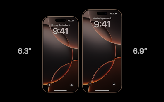 Grotere schermen voor de iPhone 16 Pro en iPhone 16 Pro Max.
