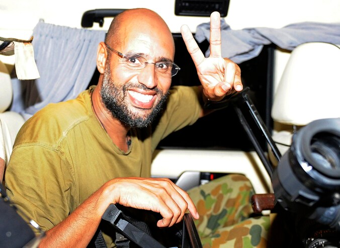 Saif al-Islam Kadhafi in augustus 2011.