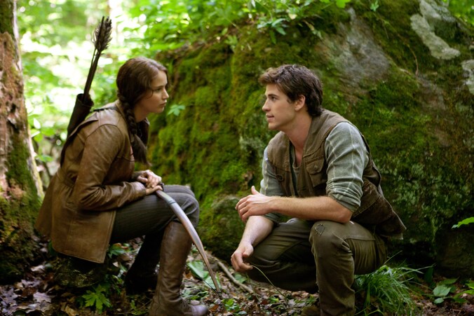 Gale en Katniss op jacht (beeld uit 'The Hunger Games')