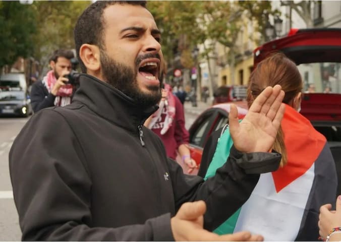 De Palestijnse activist Mohammed Khatib op archiefbeeld.