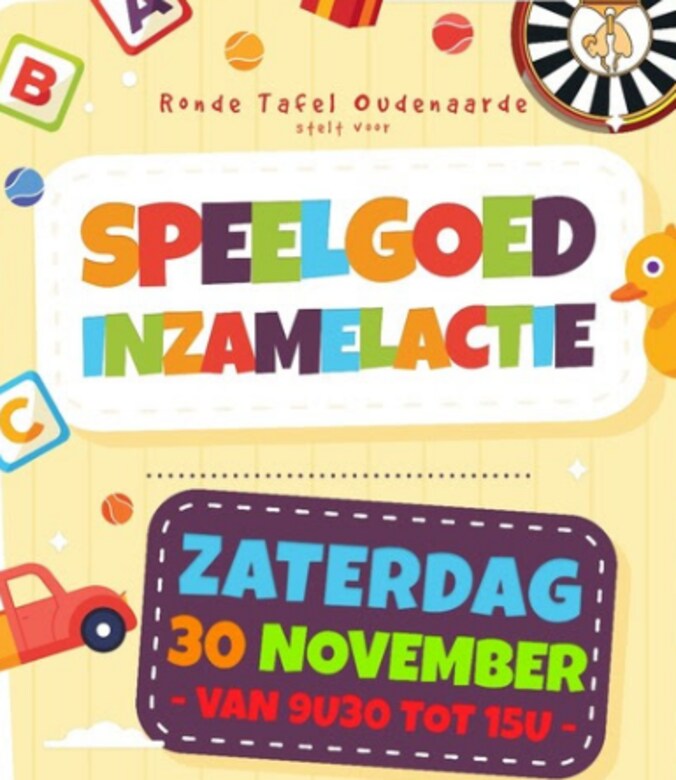 Ronde Tafel Oudenaarde verzamelt speelgoed voor het goede doel