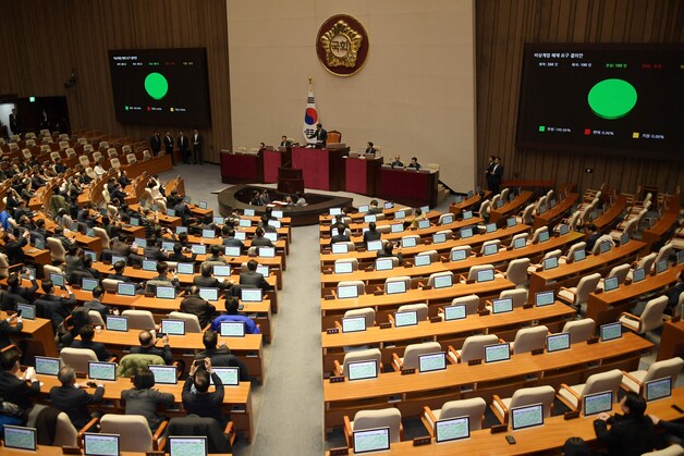 Het Zuid-Koreaanse parlement stemt unaniem tegen de militaire noodtoestand.