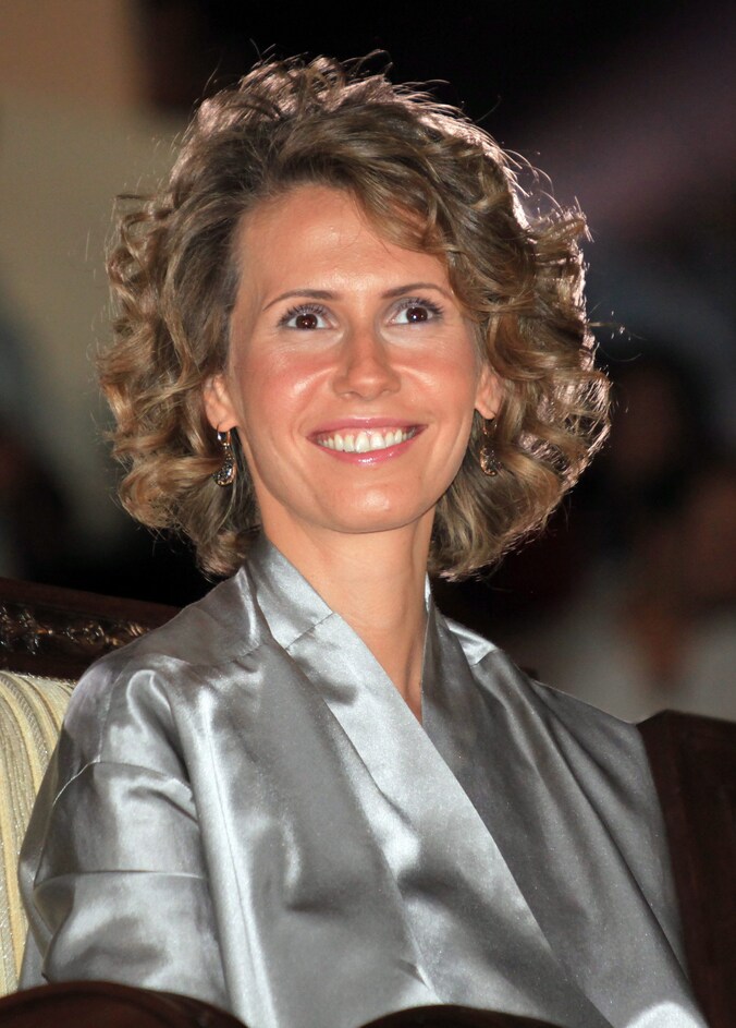 Presidentsvrouw Asma al-Assad.