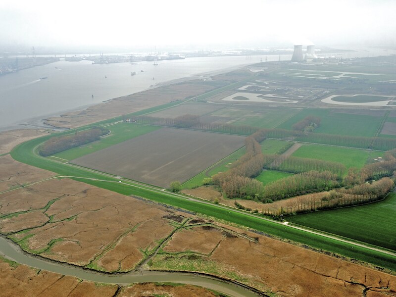De Hedwigepolder in de Nederlandse provincie Zeeland.