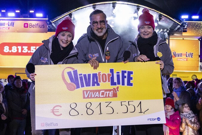Recordbedrag van 8,8 miljoen euro verzameld tijdens RTBF-actie ‘Viva ...