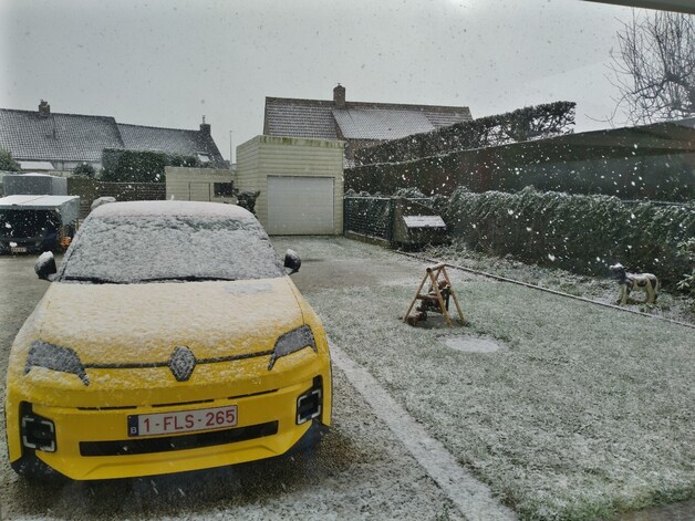 West-Vlaanderen bedekt onder dun laagje sneeuw
