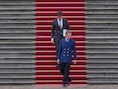 Mark Rutte ging gisteren naar Paleis Huis Ten Bosch in Den Haag om het ontslag van zijn regering aan koningin Beatrix aan te bieden.