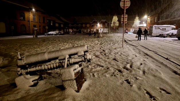Het sneeuwtapijt in Mesen