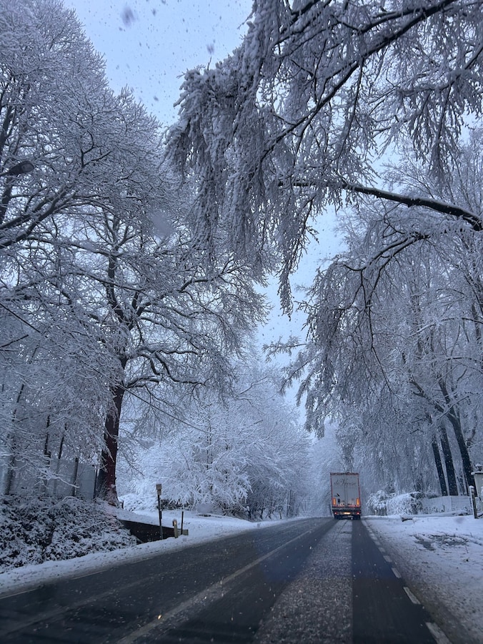 Sneeuw in Ronse