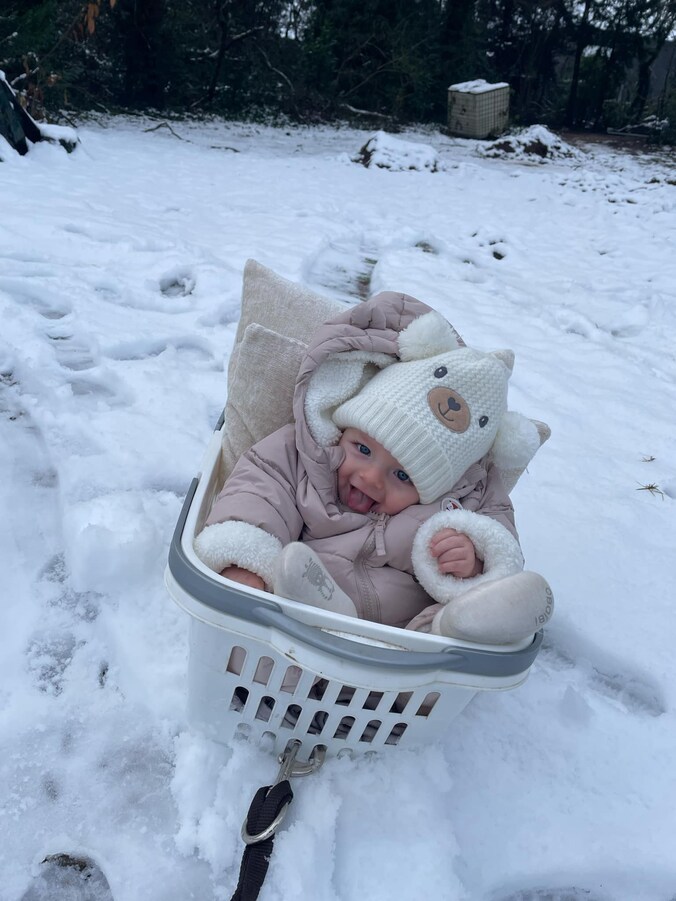 Finn´s eerste sneeuw