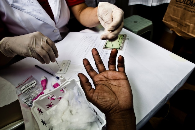 Een aidstest in Brazilië dankzij USAID 