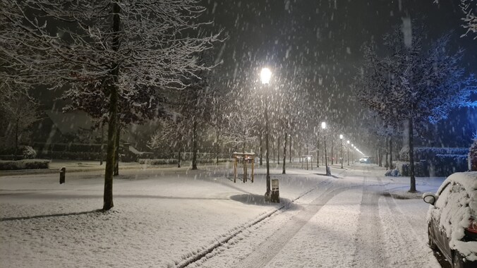 Sneeuw in Laarne