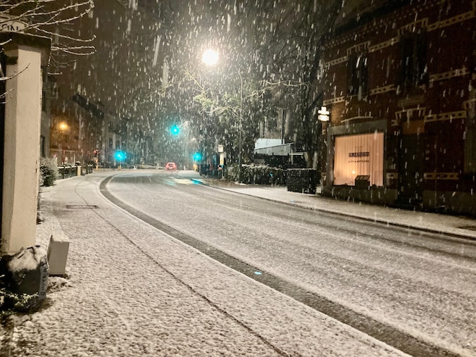 Sneeuw in Grimbergen