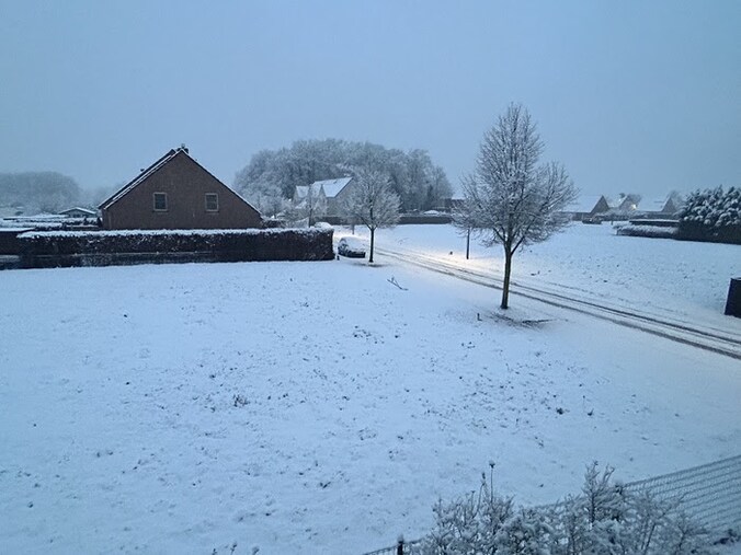 Sneeuw in Belzele