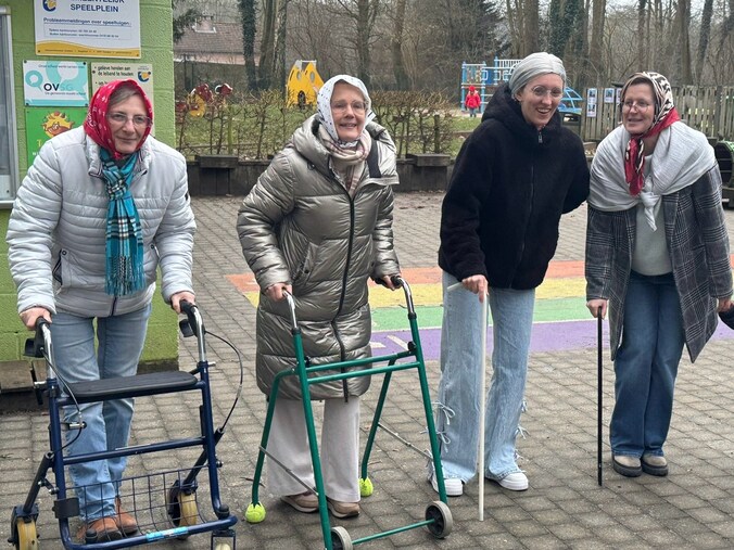 Enkele leerkrachten van de kleuterschool 