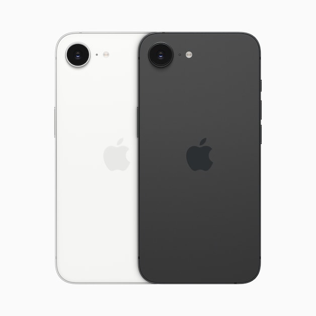 De iPhone 16e is beschikbaar in twee kleuren: wit en zwart.