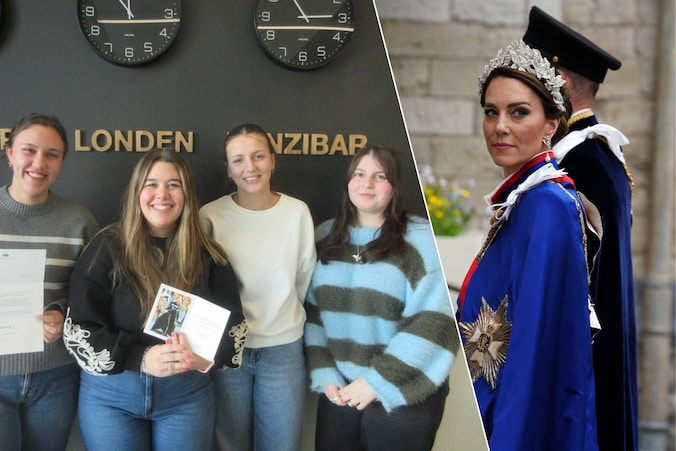 Vier studentes van de opleiding Toerisme & Recreatiemanagement. vlnr Julie Laquay, Kaat Schildermans, Esmée Vaesen en Inoa Craeghs  / Kate Middleton