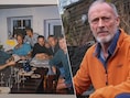 Links: Françoise Van Noorbeeck en haar vijf kinderen in het ouderlijke huis in Kapelle-op-den-Bos, vlak bij de Eternit-fabriek. Ze bleken allemaal abestvezels in de longen te hebben. Alleen Xavier (rechts) en zijn broer Benoit leven nog. Eric, Pierre-Paul, Stéphane en beide ouders stierven aan asbestkanker. 