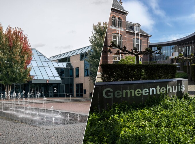 De gemeentehuizen van Best en Oirschot.