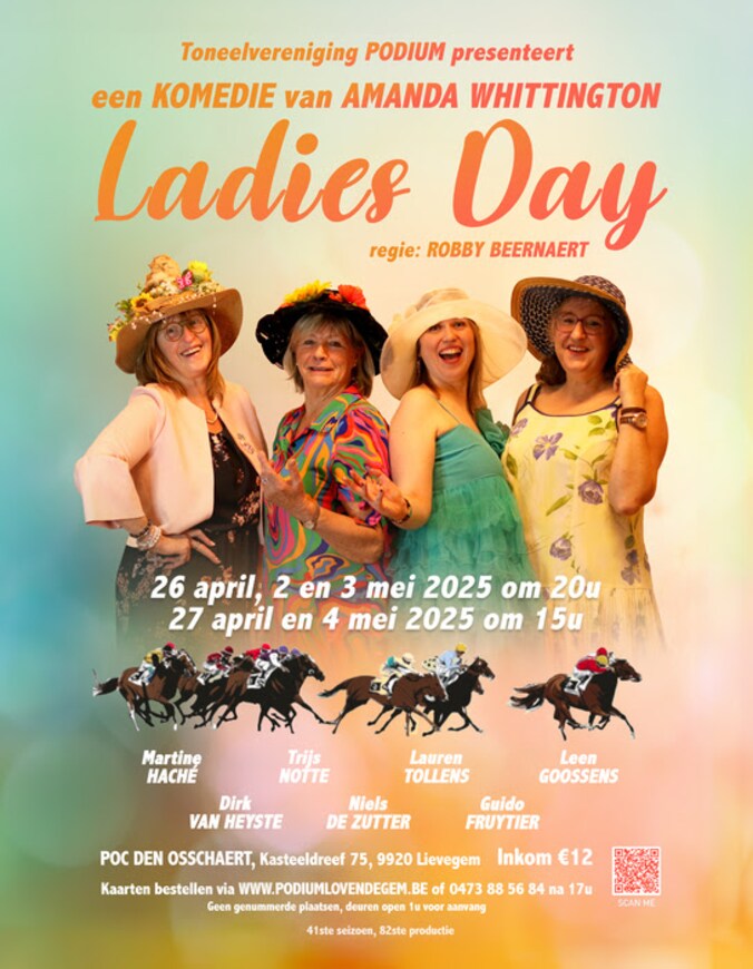 Toneelvereniging Podium speelt ‘Ladies Day’ in Lovendegem