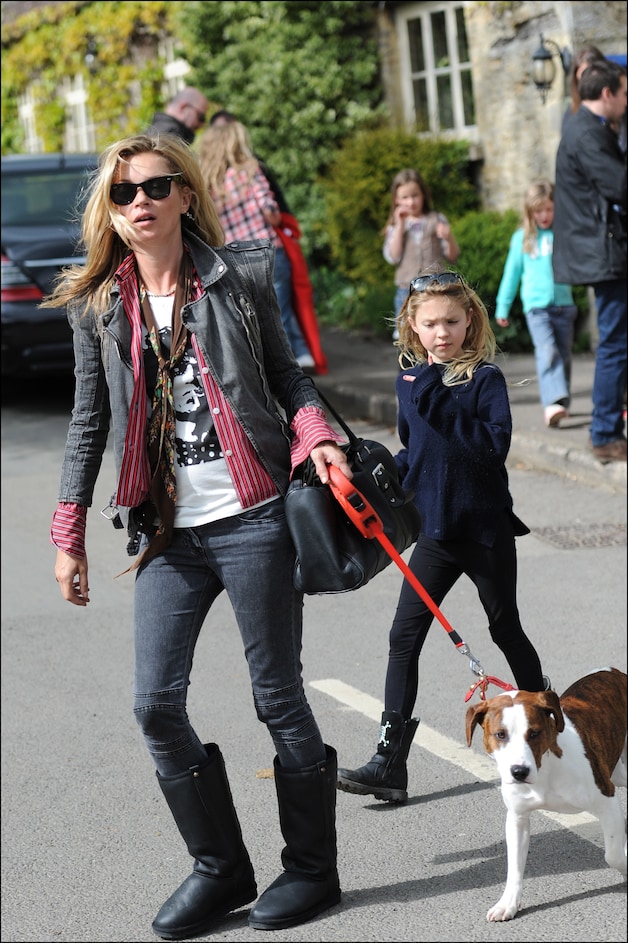 Ugg laarzen aan de voeten van Kate Moss.