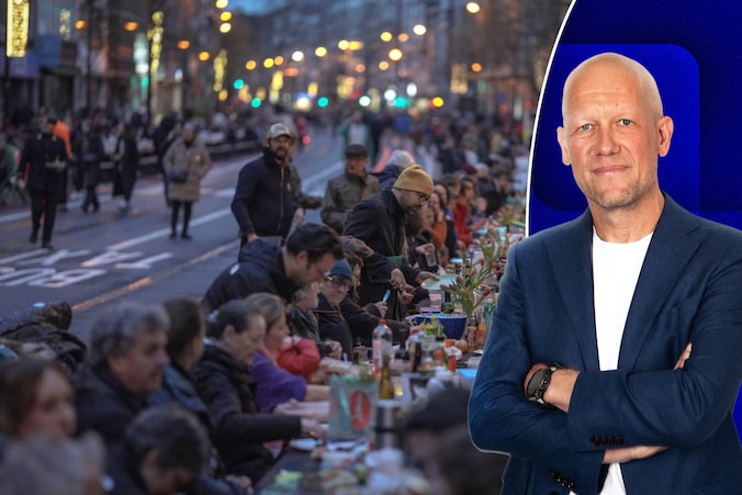 De beelden die Filip Dewinter deze week deelde, dateren van vorig jaar. Toen viel Pasen midden in de ramadan, en gingen zesduizend  inwoners van Borgerhout samen aan tafel. 