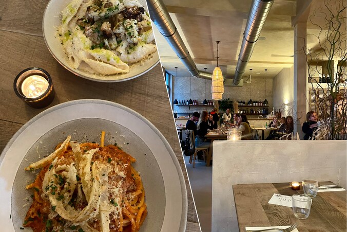 Pasta amatriciana en cacio e pepe bij het nieuwe Spritz in de Stoofstraat.