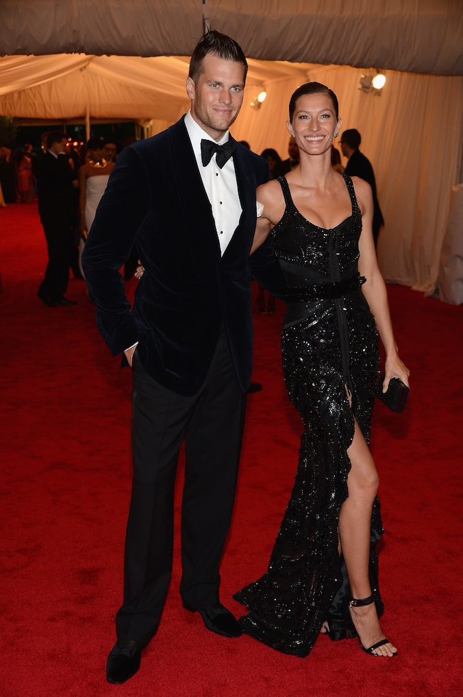 Gisele Bündchen naast NFL-ster Tom Brady.