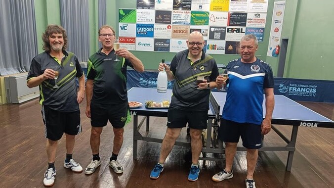 De veteranen van TTC Oostduinkerke verlengden hun titel.