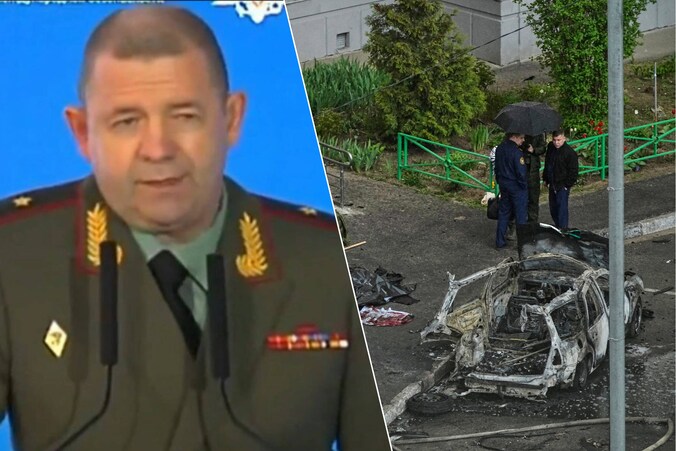 De Russische generaal Jaroslav Moskalik kwam vrijdag om het leven na een aanslag met een autobom. 